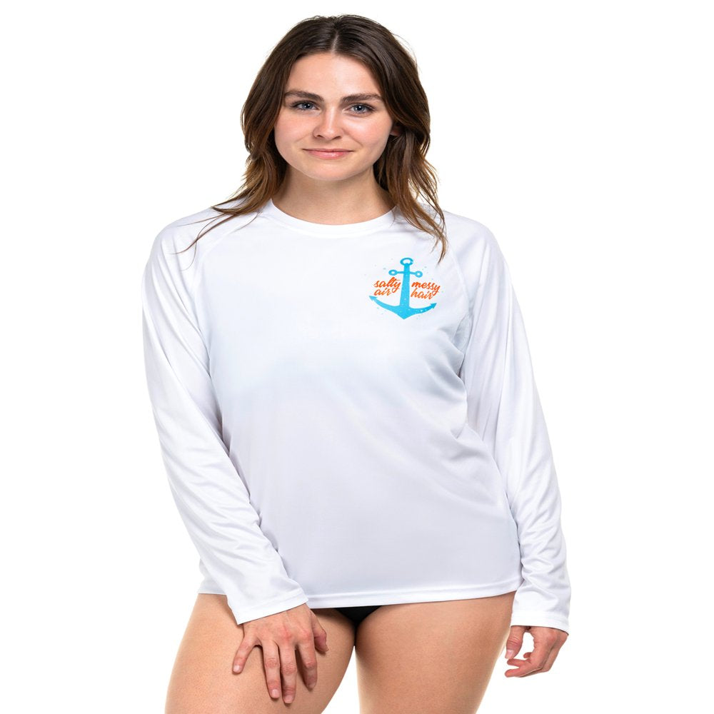 HDE Women Rashguard UPF 50 Long Sleeve Sun Protection Swim Shirt S