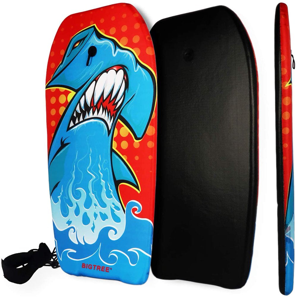 BIGTREE 41" Hawaii Bodyboard Kickboard Surfing Skimboard Wake Boogie Board Pool for Adult
