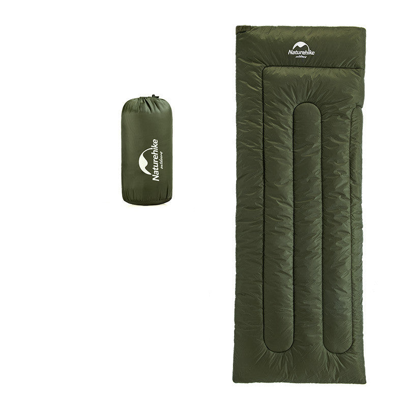 Camping Thin Portable Envelope Cotton Sleeping Bag - Blue Force Sports