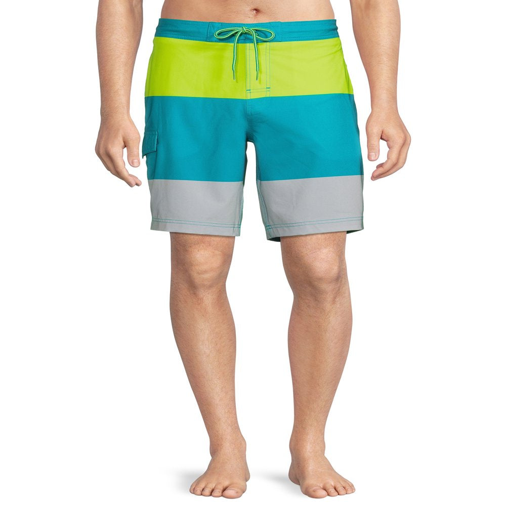 George Men'S and Big Men’S E-Board Swim Trunks, Sizes up to 5XL