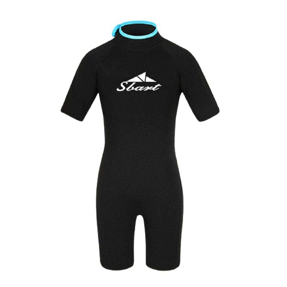 2Mm Kids Diving Suit, Kids Sun Protection Suit, Short Sleeve Neoprene Wetsuit for Diving, Snorkeling, Surfing, Swimming -