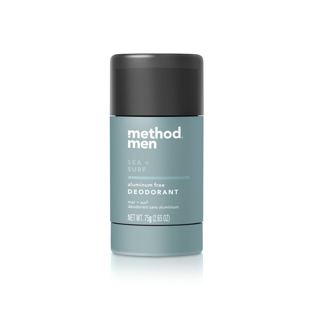 Method Men Aluminum Free Deodorant, Sea + Surf, 2.65 Ounces