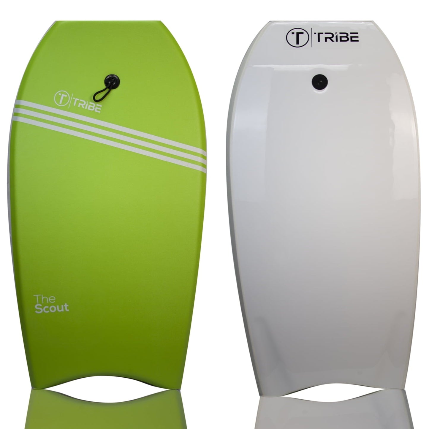 The Scout Bodyboard 36' by Tribe Boards - Apple Green / White / White