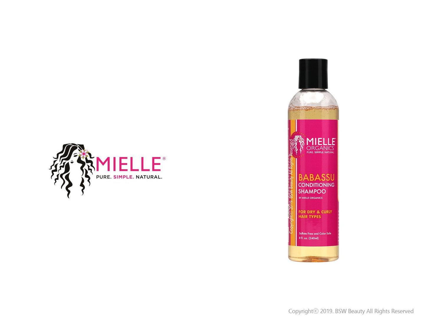 MIELLE ORGANICS BABASSU CONDITIONING SHAMPOO 8oz