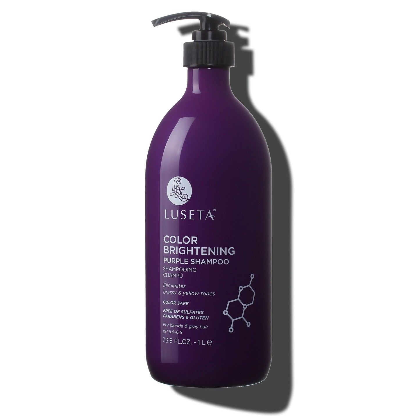 Color Brightening Purple Shampoo - Luseta Beauty