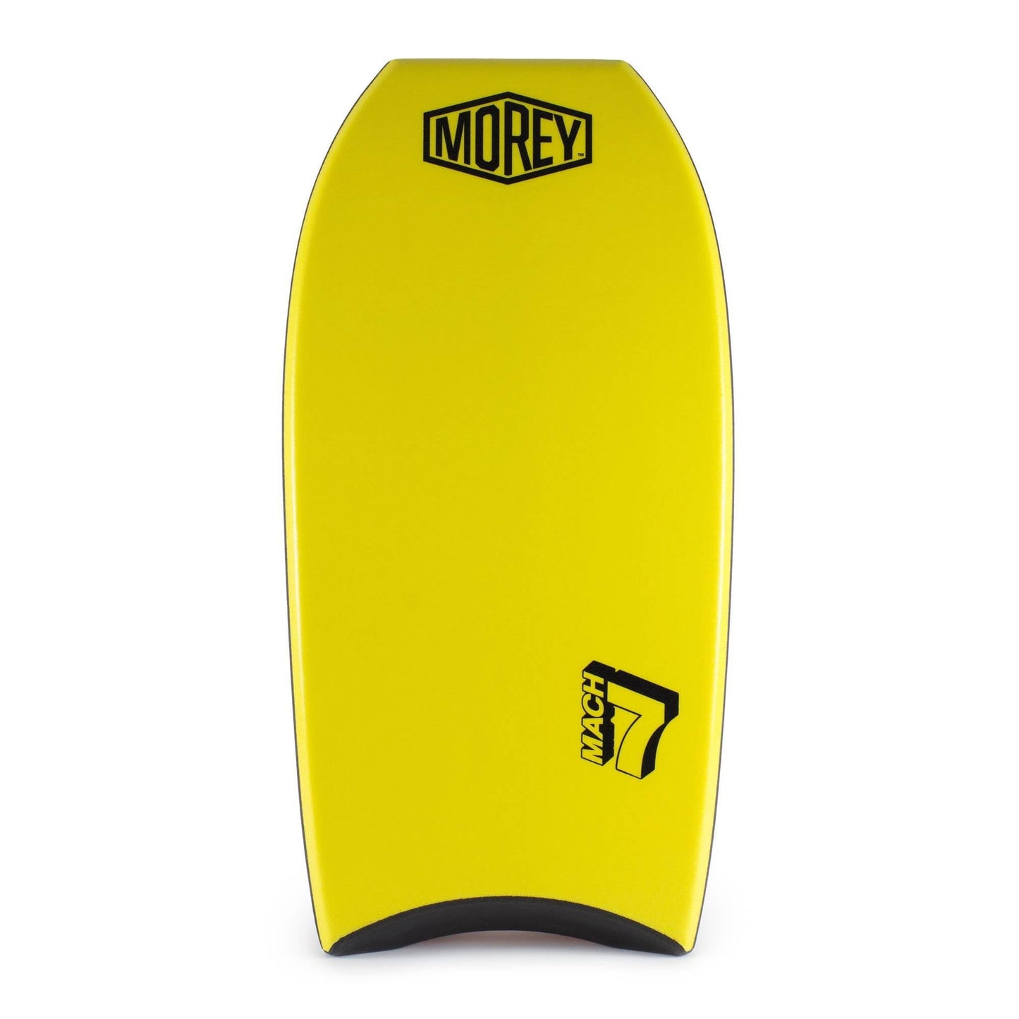 Morey Mach 7 Elite 41' PE Core Crescent Tail Water Body Board, Yellow & Orange