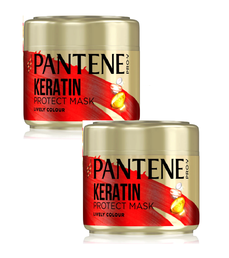 2xPack Pantene Pro-V Lively Color Mask for Hair Color Protection - 600 ml