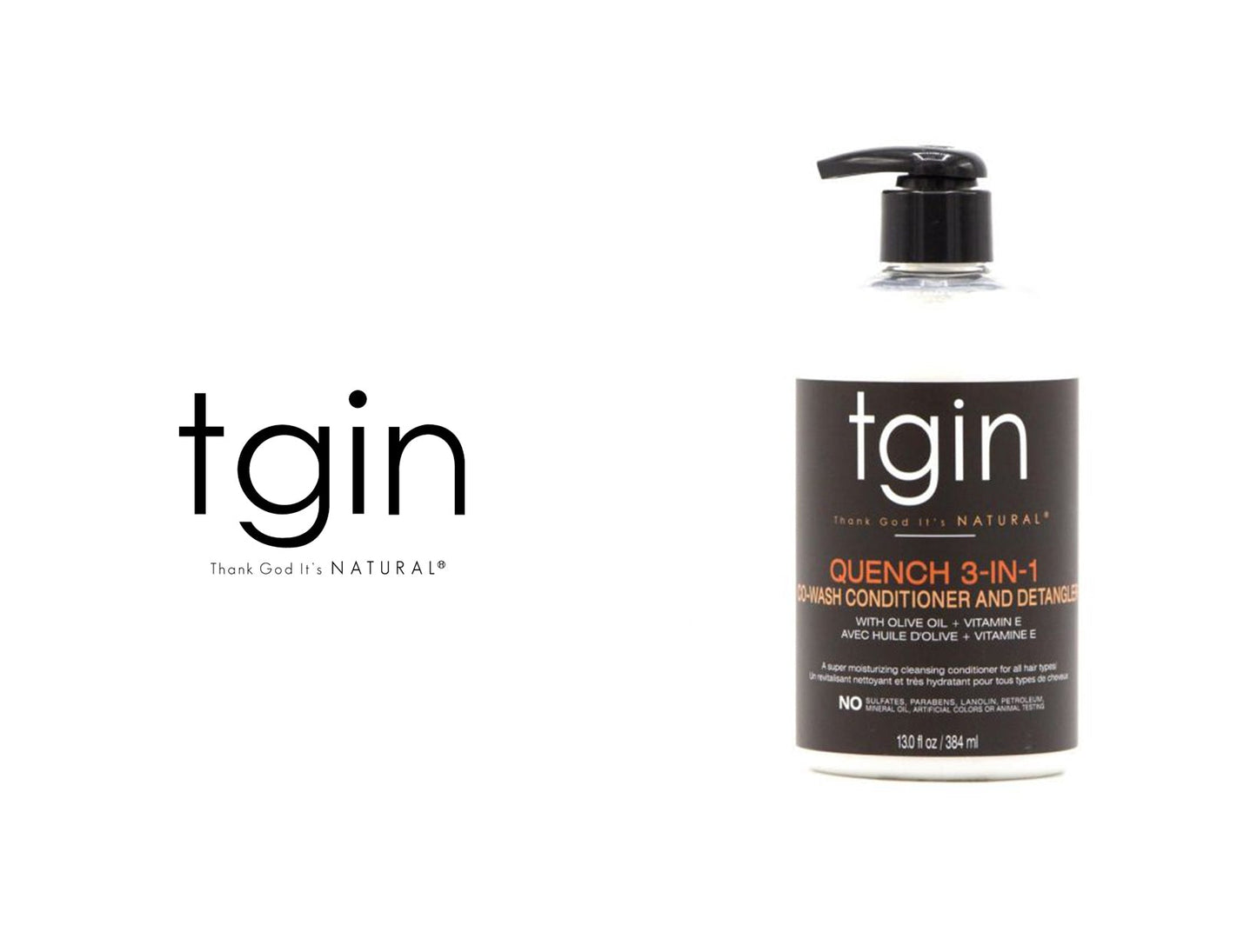 TGIN QUENCH 3-IN-1 CO-WASH CONDITIONER AND DETANGLER 13oz