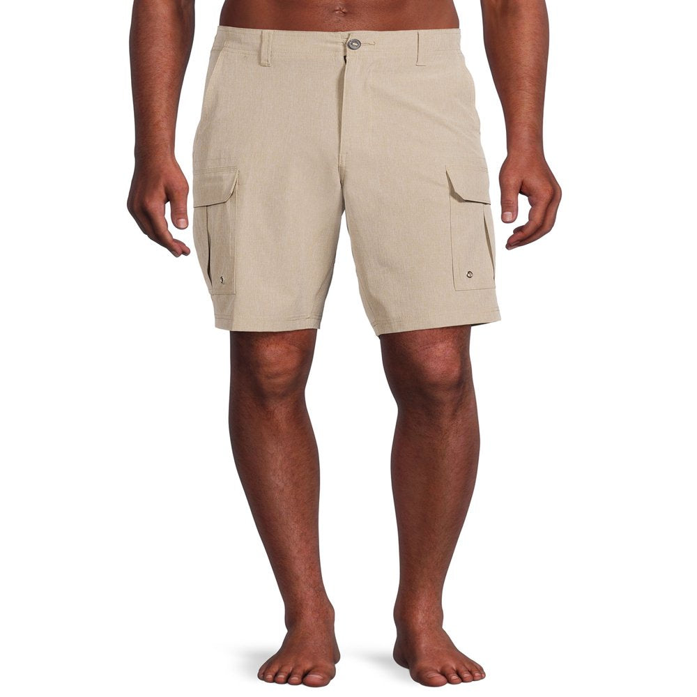 George Men’S and Big Men’S 9” Cargo Swim Shorts, up to Size 5XL