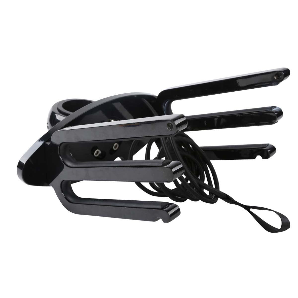 TCMT 2 Racks CNC Wakeboard Tower Rack Oval Back Boat Surfboard / Kneeboard Holder Black