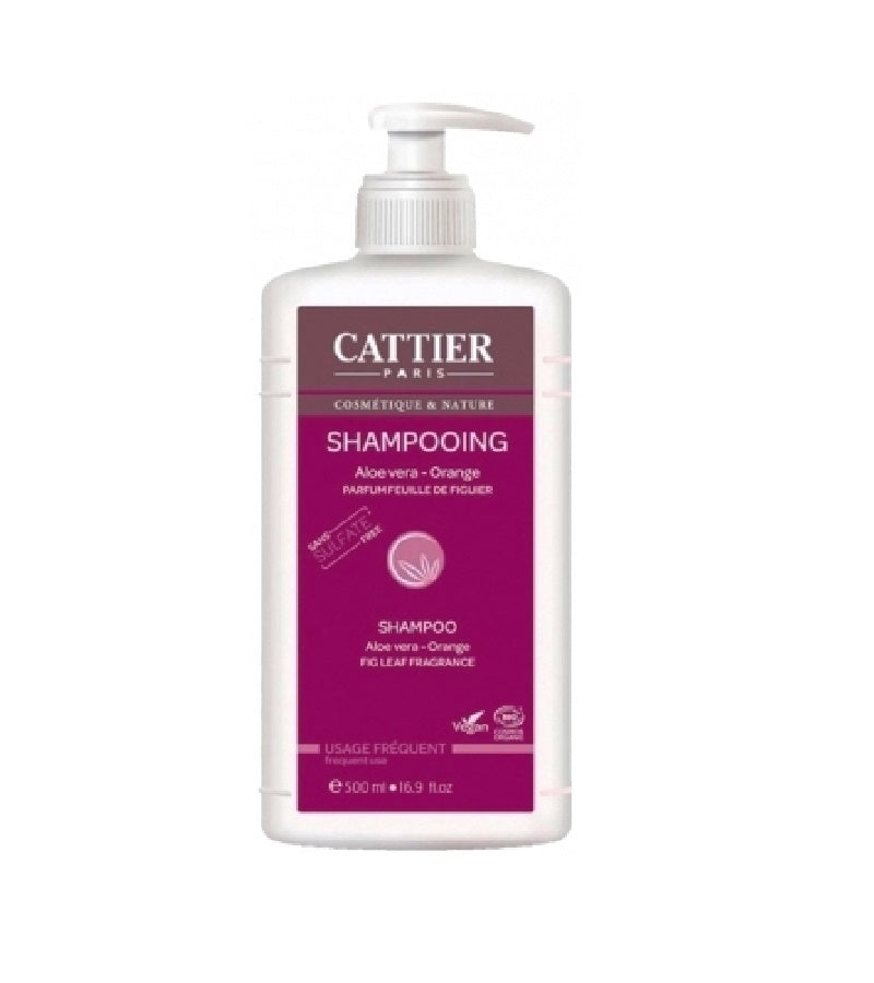 Cattier Organic Aloe Vera Orange Shampoo - 500 ml