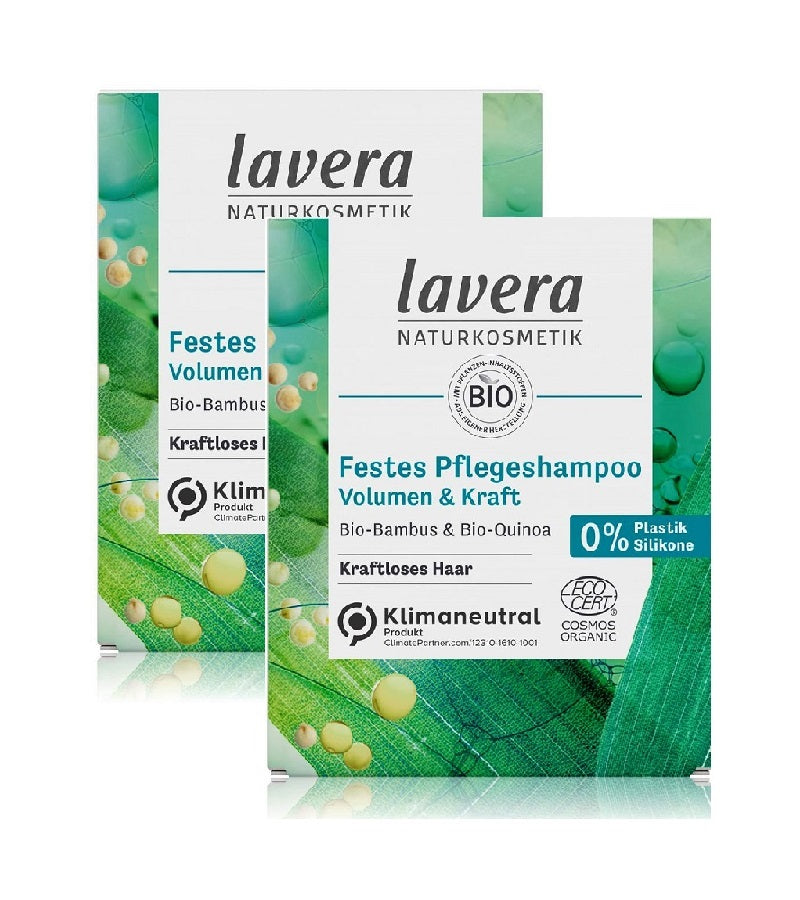 2xPack Lavera Volume & Strength Solid Shampoo - 100 g