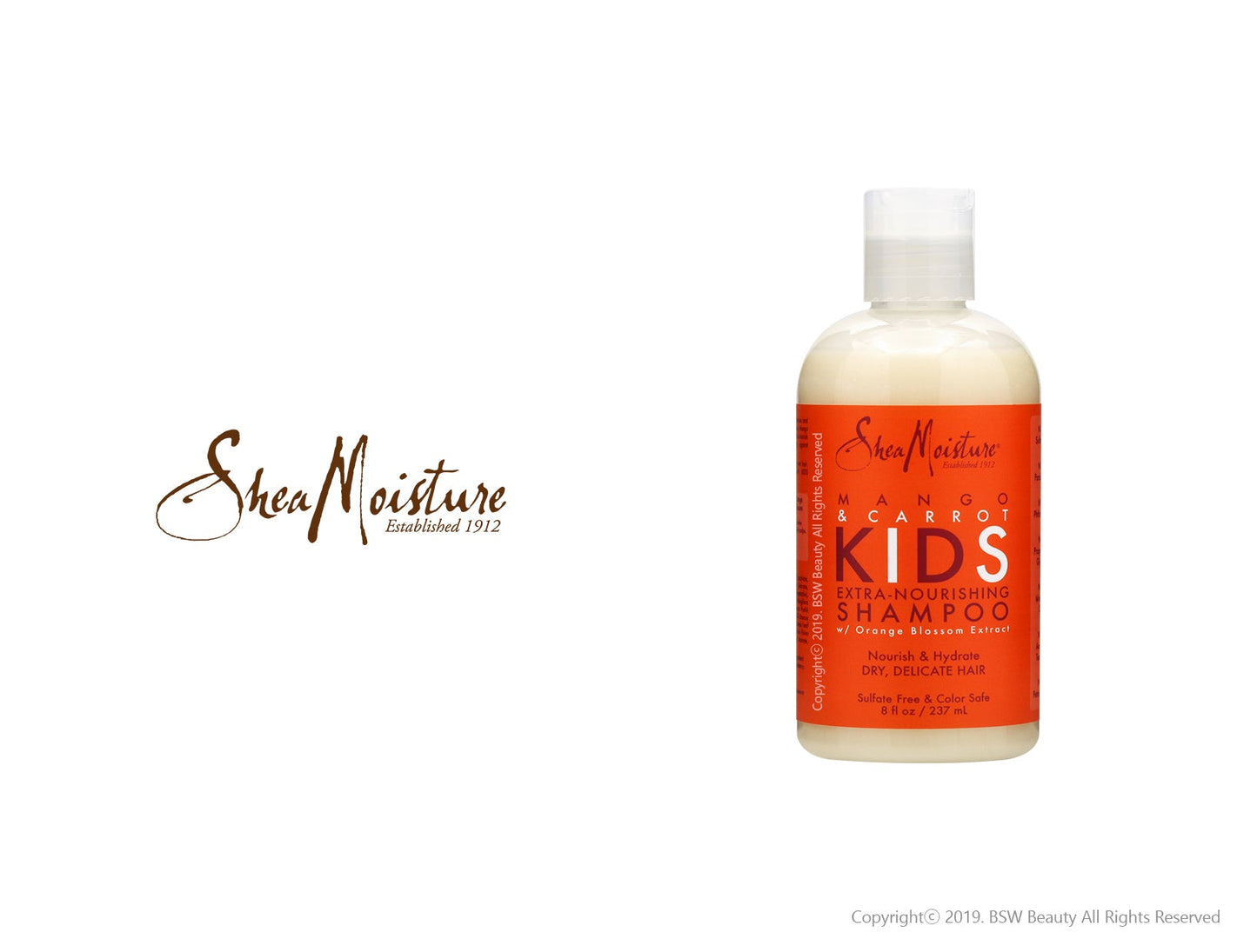 SHEA MOISTURE MANGO & CARROT KIDS EXTRA-NOURISHING SHAMPOO 8oz