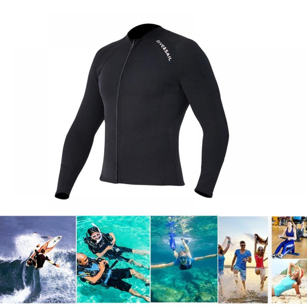 Monfince 2Mm Professional Men and Women Wetsuit Split Top Thickened Warmth Deep Diving Snorkeling Surfing Suit Swimsuit