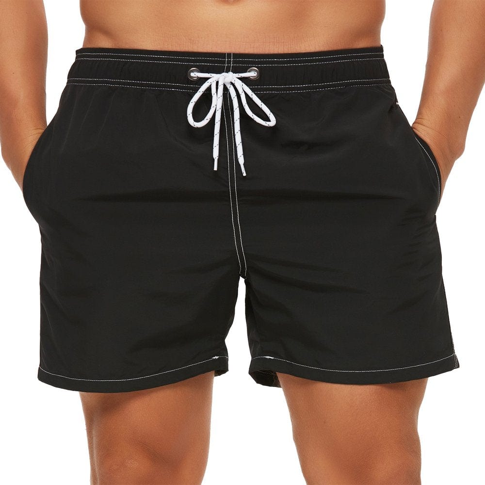 Yuyangdpb Men'S Swim Trunks Quick Dry Beach Shorts with Mesh Lining Blue 36