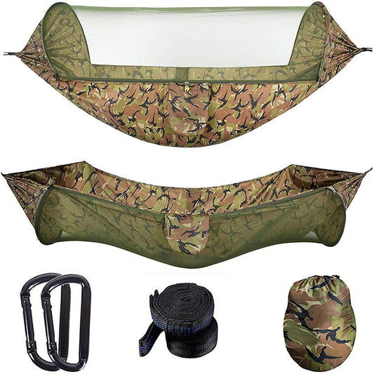 Camping Outdoor Automatic Speed Open Hammock Mosquito Net - Blue Force Sports