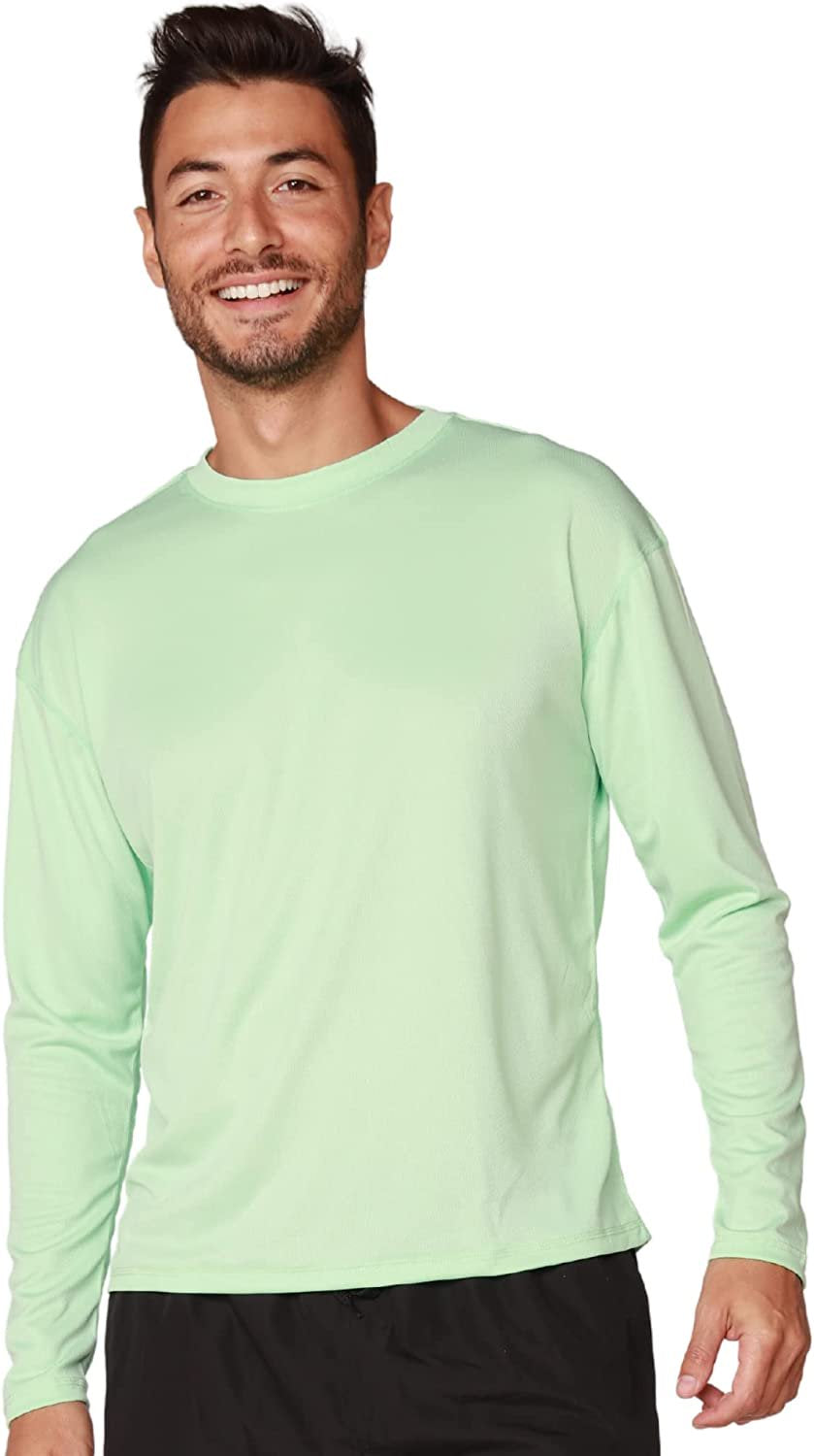 INGEAR Mens Beathable Swim Shirts Mens Sun Shirts Mens Long Sleeve Rash Guard Workout Shirts
