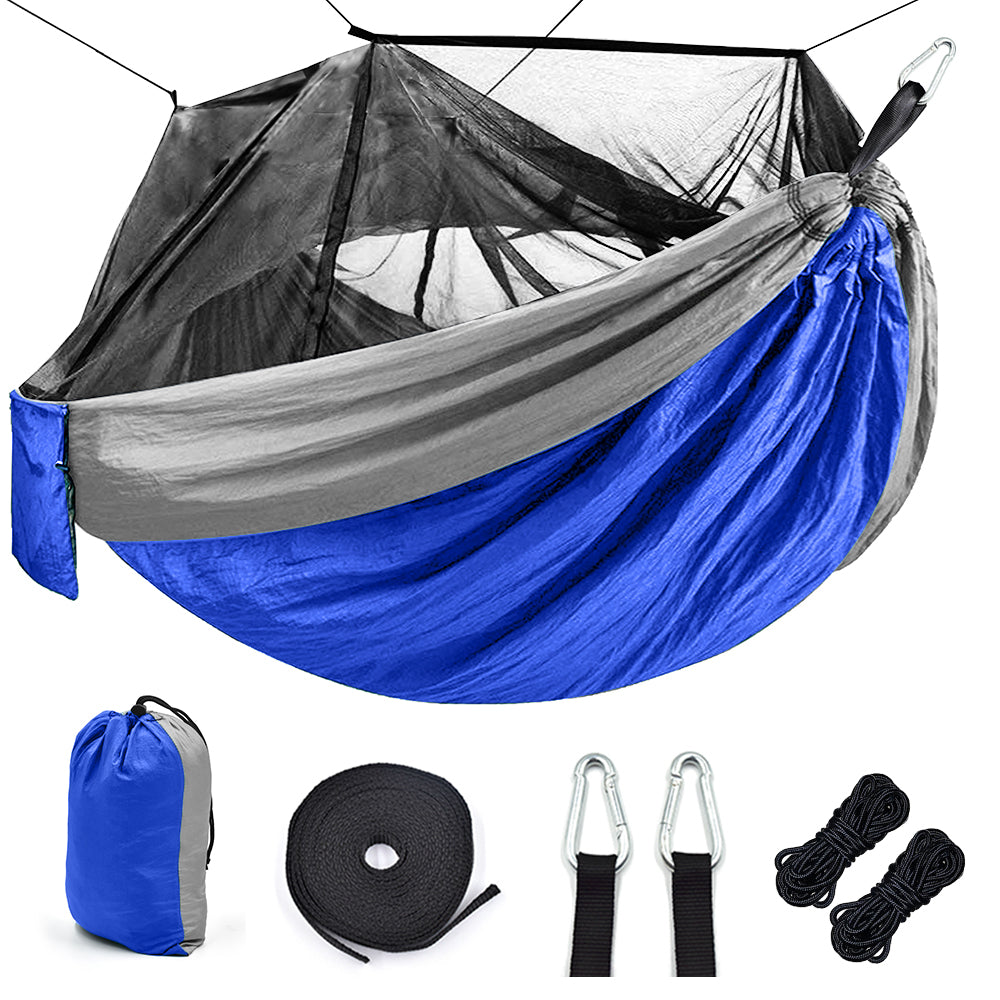 Outdoor Camping Camping Hammock With Mosquito Net - Blue Force Sports