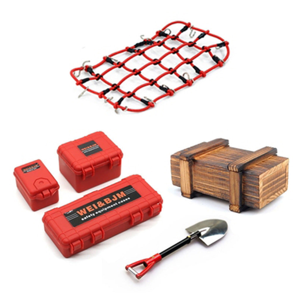 Climbing Car Mood Piece Wooden Suitcase Suitcase Shovel Set Suitable Simulation Piece - Blue Force Sports