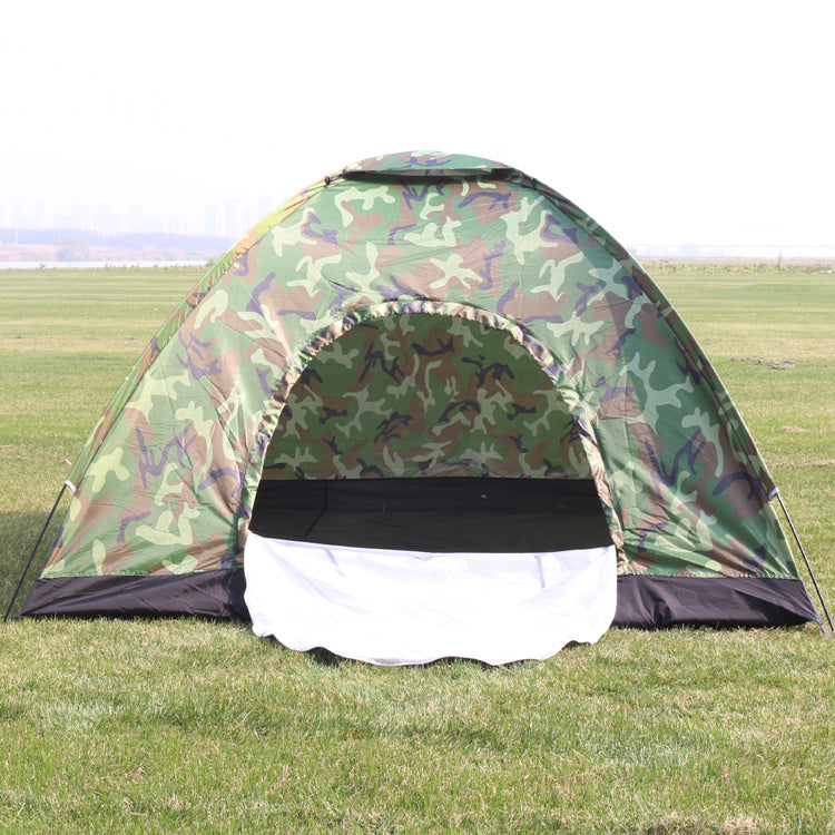 Outdoor Travel Tent 3-4 People Camouflage Mountaineering Tent Beach Camping Tent - Blue Force Sports