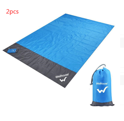 Camping Mat Waterproof Beach Blanket Outdoor Portable Picnic Ground Mat Mattress - Blue Force Sports