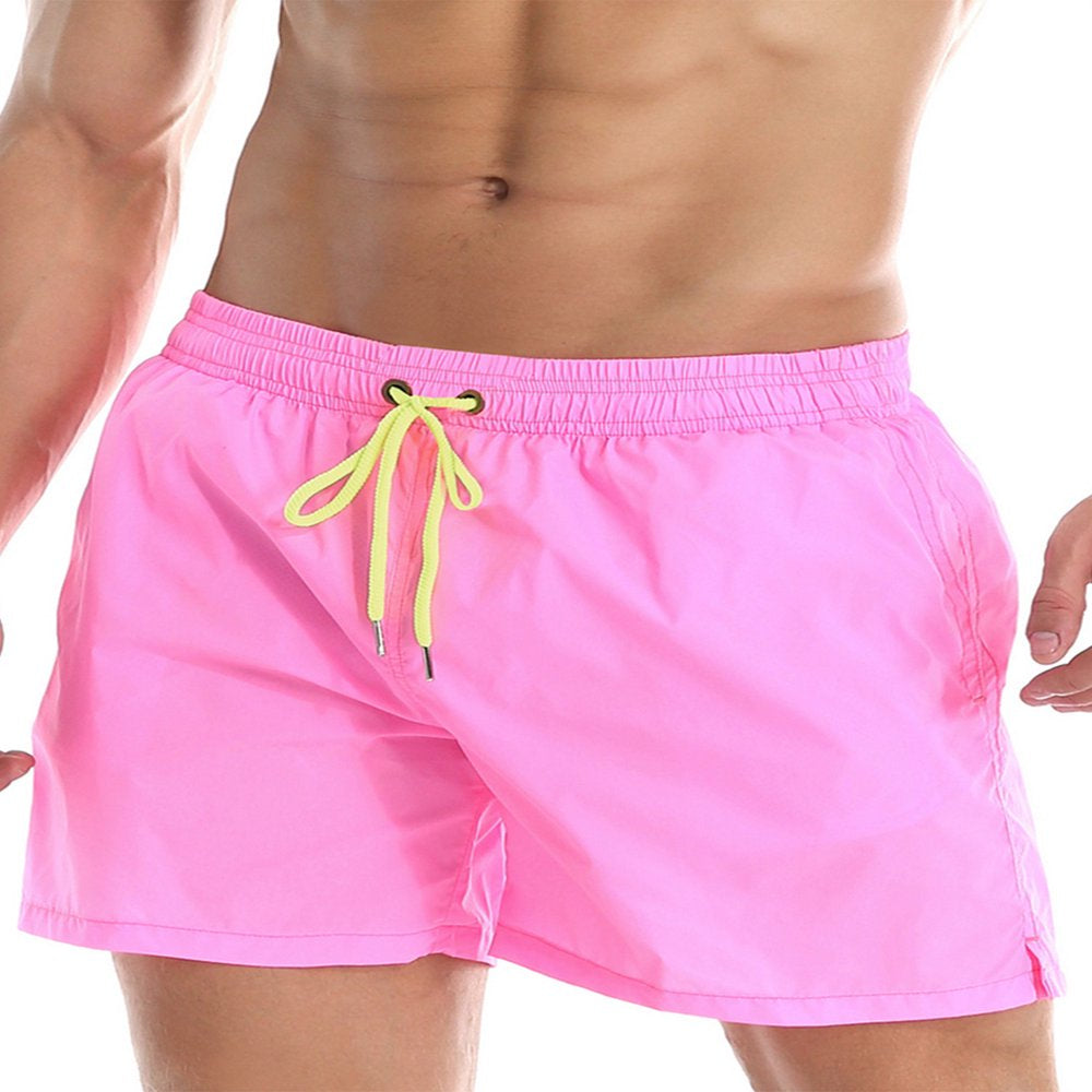 CVLIFE Mens Swim Trunks Board Shorts Bathing Suits Elastic Waist Surfing Swim Shorts Summer Swimsuit Swimwear Casual Beach Pant Pocket