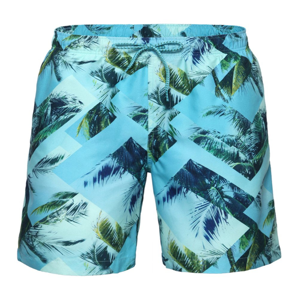 Rokka&Rolla Men'S 8" Stretch Mesh Lined Swim Trunks, up to Size 2XL