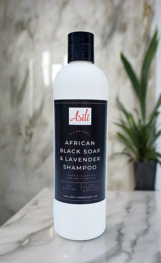 African Black Soap & Lavender Shampoo 16 oz