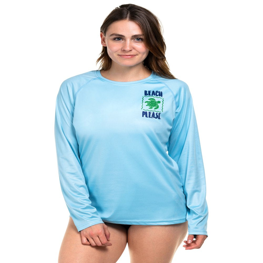 HDE Women Rashguard UPF 50 Long Sleeve Sun Protection Swim Shirt S