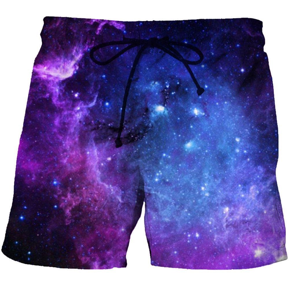Transer Mens Quick Dry Printed Short Swim Trunks with Mesh Lining Swimwear Bathing Suits