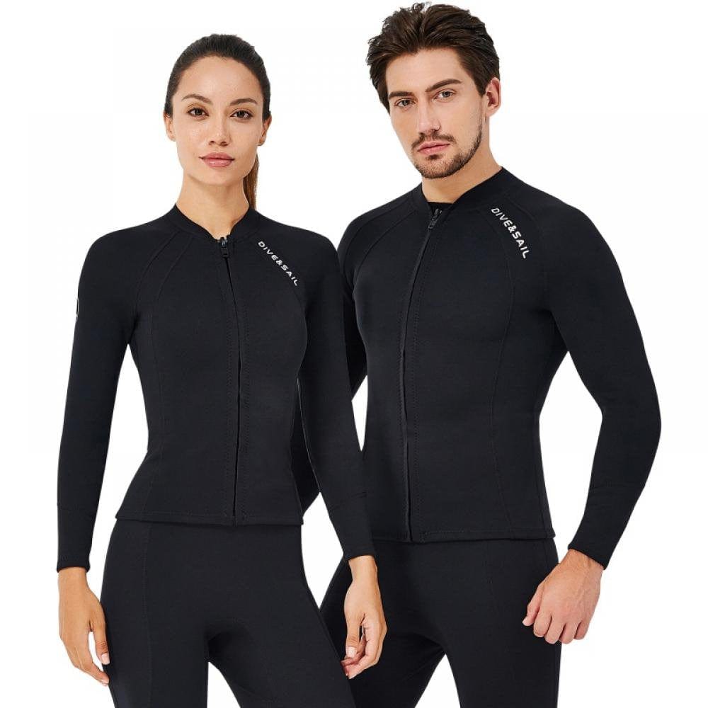 2Mm Wetsuit Jacket Professional Men and Women Thickened Warmth Deep Diving Snorkeling Surfing Suit Swimsuit Wetsuit Top
