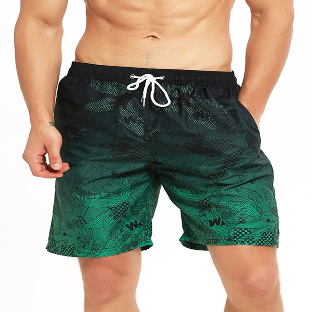 UKAP Mens plus Size Swim Trunks Board Shorts Long Quick Dry Swim Shorts with Mesh Lining Drawstring Loose Bathing Suits