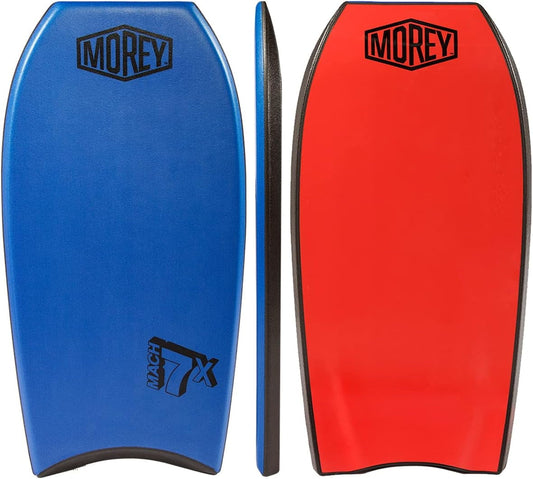 Morey Mach 7X 41.5 Bodyboard - TC8 Deck - Crescent Tail - X Flex Mesh - Polypro Core - HDPE Slick - Power Rod Stringer
