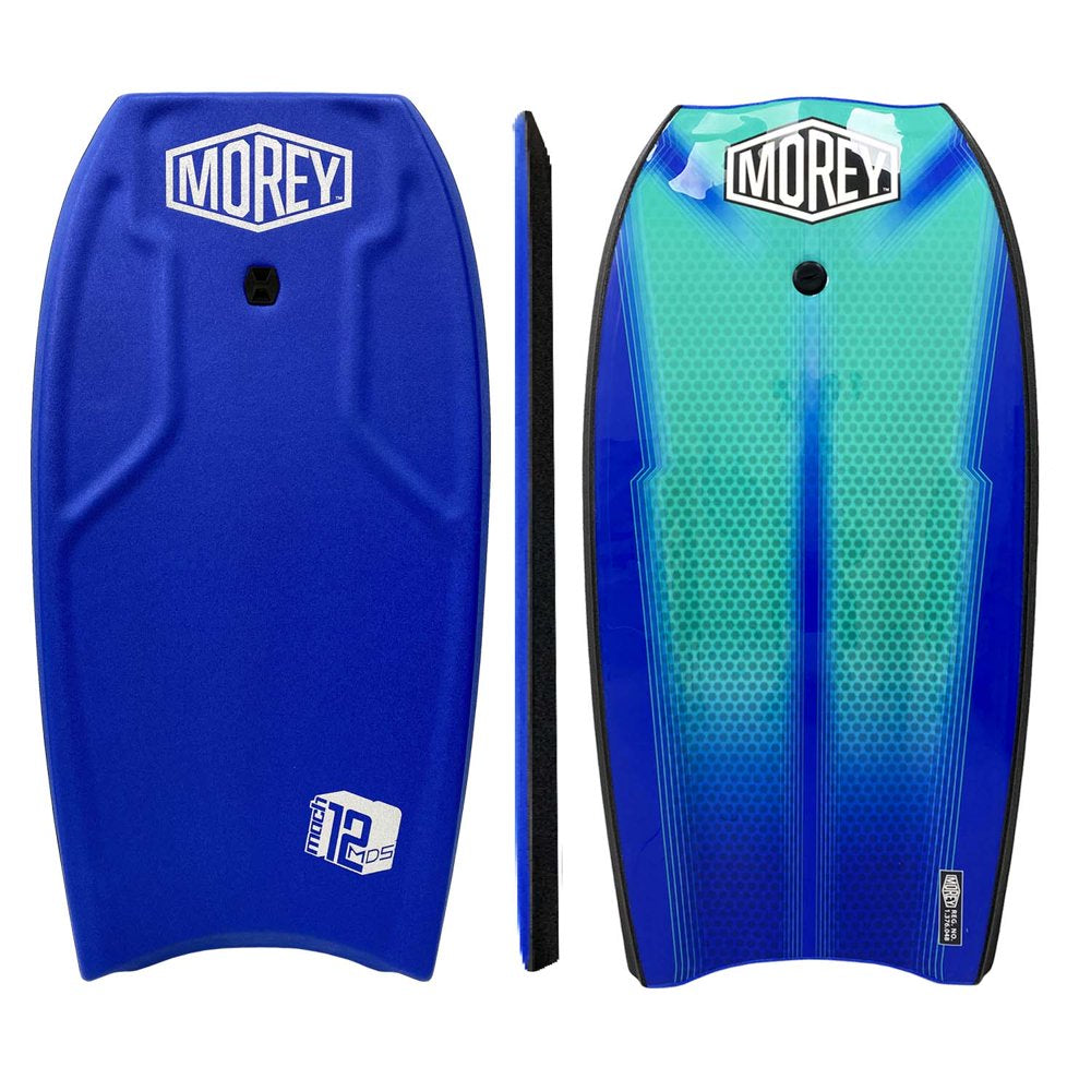 Morey MACH 12 MDS 42.5" | Bodyboard for Any Surf Rider Level | Dynamic Speed System& Embedded Fiberglass Stringer | Slick Channels & Crescent Tail