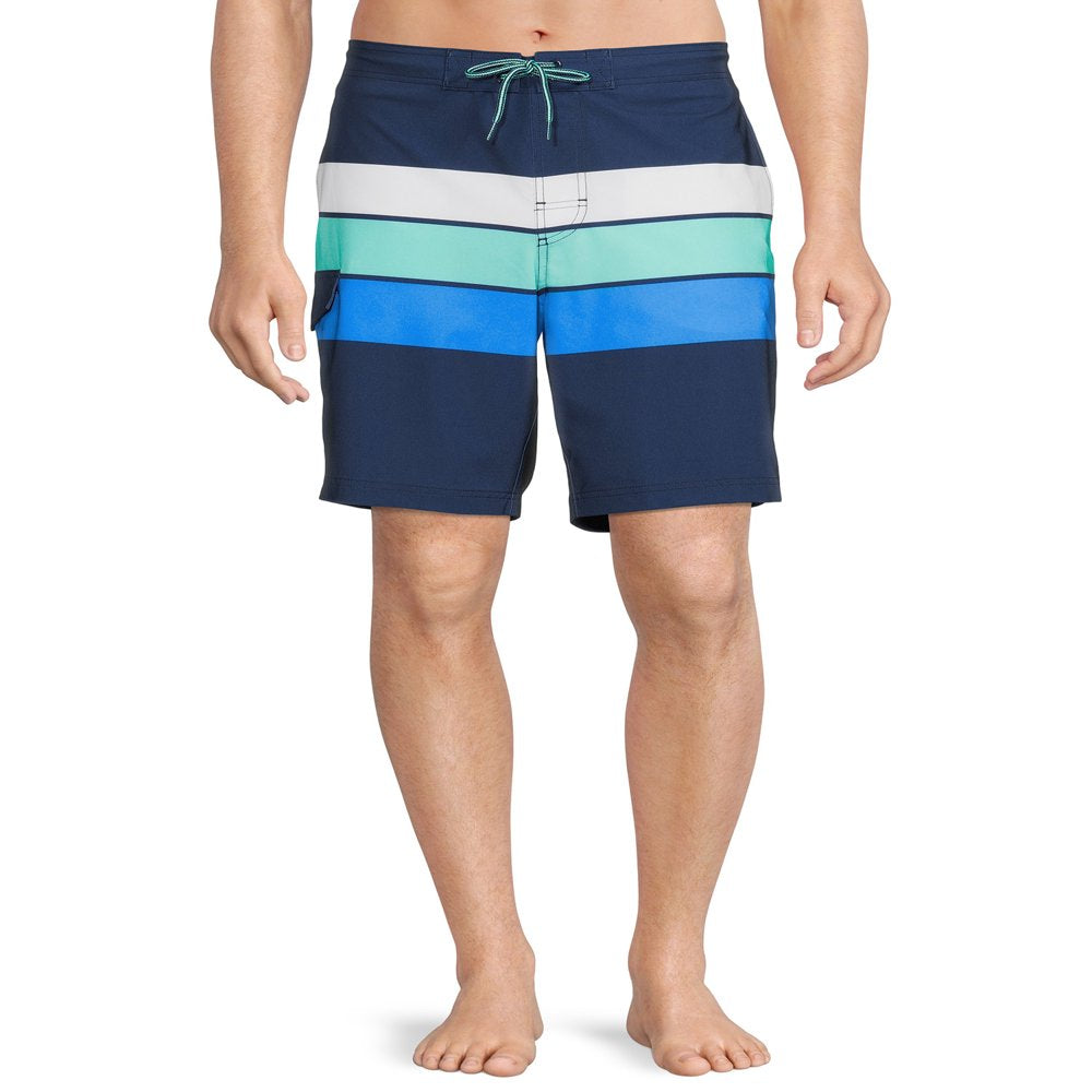 George Men'S and Big Men'S Eboard Swim Trunks, Sizes up to 3XL