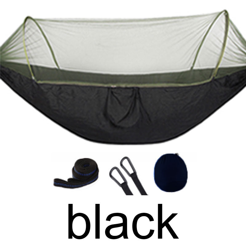 2 Person Portable Outdoor Mosquito Parachute Hammock - Blue Force Sports