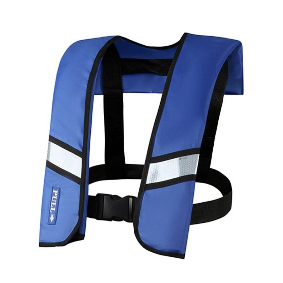 Automatic Inflatable Life Jacket with Reflectors, Safety Adult Life Jacket PFD Survival Buoyancy Life Vest for Boating Fishing Sailing Kayaking Surfing Paddling Swimming (Max Waist Size: 50'')