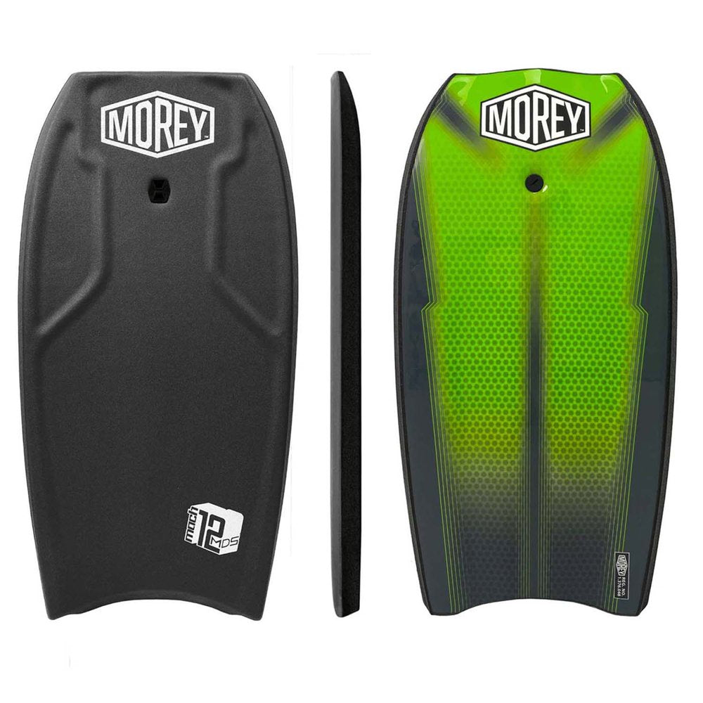 Morey MACH 12 MDS 42.5" | Bodyboard for Any Surf Rider Level | Dynamic Speed System& Embedded Fiberglass Stringer | Slick Channels & Crescent Tail