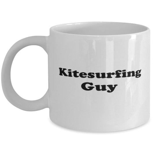 Funny Kitesurfing Guy Coffee Mug - Kitesurfing Coffee Cup - 11Oz White