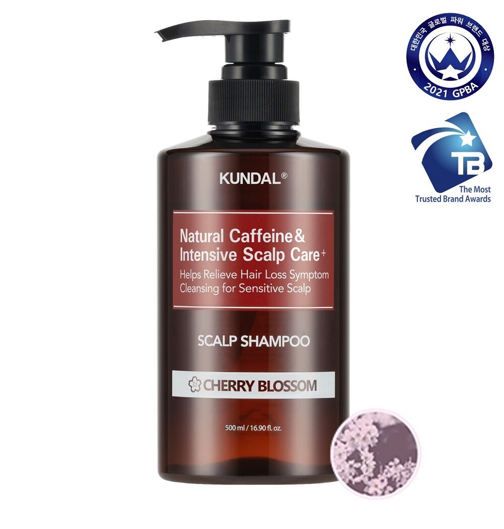 KUNDAL Natural Caffeine & Intensive Scalp Care+ Scalp Shampoo 500mL 1 out of 4 options