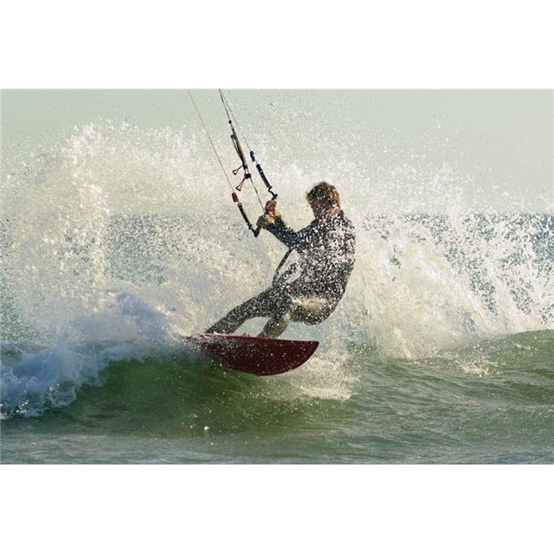 Man Kitesurfing - Costa De La Luz Andalusia Spain Poster Print&#44; 34 X 22