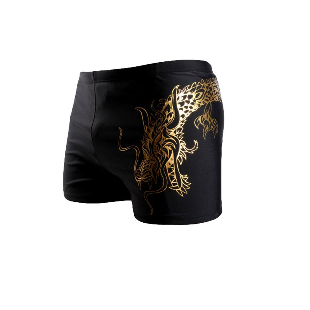 HHD Men'S Swimming Trunks Fashion Elastic Swim Shorts Summer Suitable for Beach or Swimming Boxer Trunks