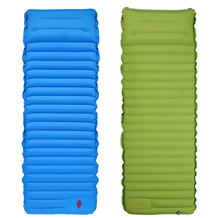 Camping Foot Type Automatic Portable Inflatable Bed Beach Mat Picnic Mat - Blue Force Sports