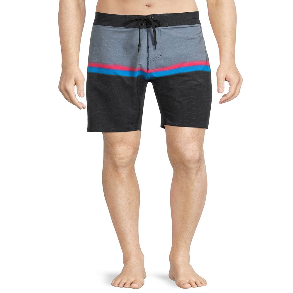 Burnside Men'S Swim Board Shorts with 9-1/2 Inseam, Sizes 30-38
