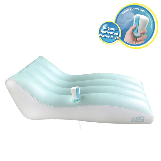 Comfy Floats Inflatable Pool Float Misting Chaise Lounger, Adult, Unisex, Blue