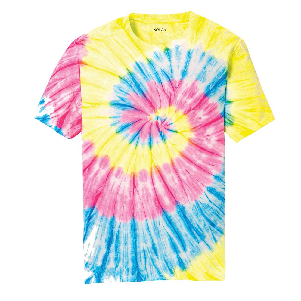 Koloa Surf Co. Colorful Tie-Dye Men'S T-Shirt, Rainbow 4XL