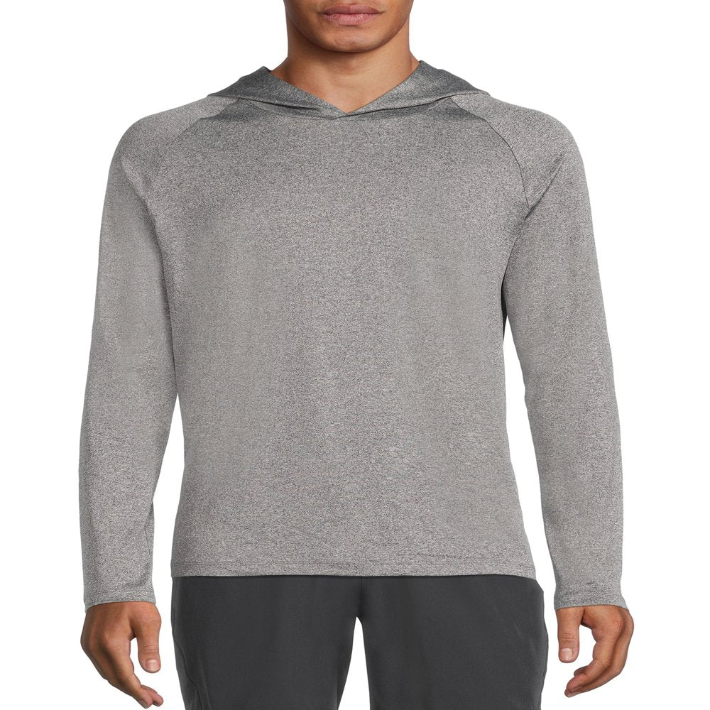 George Men'S and Big Men'S Long Sleeve Hooded Rash Guard, up to Size 3XL