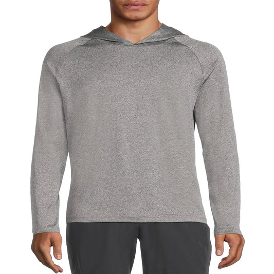 George Men'S and Big Men'S Long Sleeve Hooded Rash Guard, up to Size 3XL