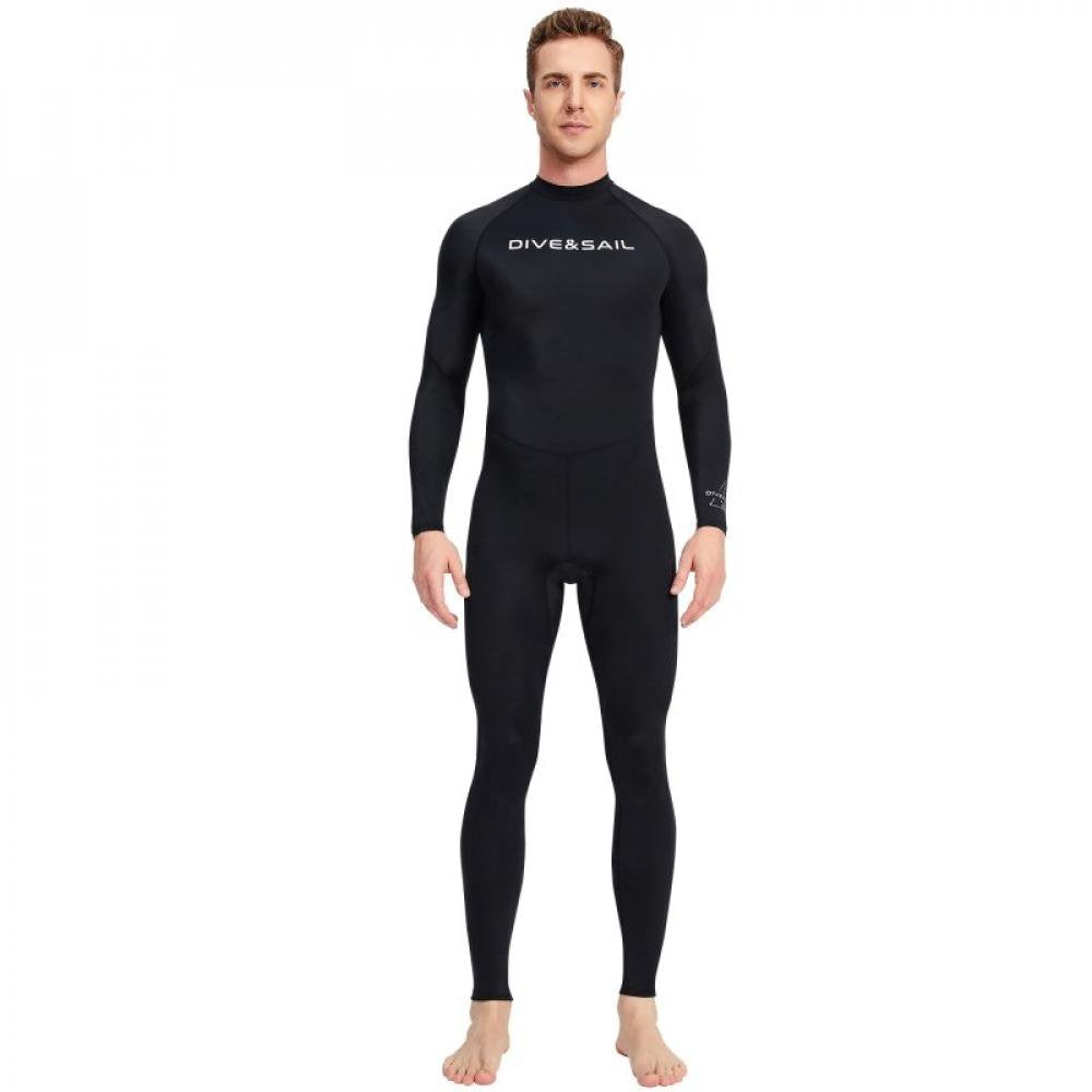 Praeter 1Pc Adult Surfing Wetsuit Men Wet Suits Swimwear Diving Suit Nylon M-3XL Full Wetsuit Adult Diving Snorkeling Body Suits Black 2XL