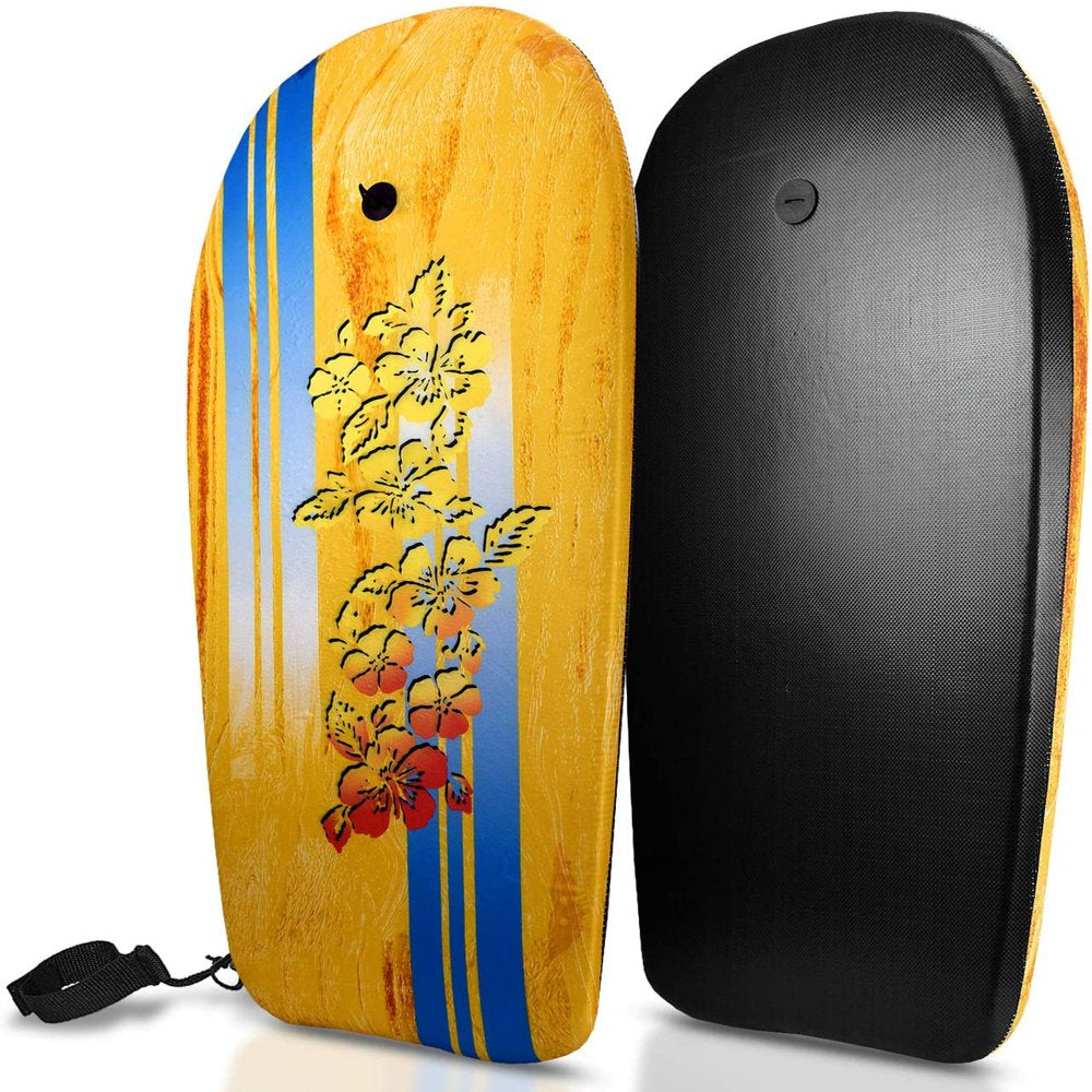 BIGTREE 41" Hawaii Bodyboard Kickboard Surfing Skimboard Wake Boogie Board Pool for Adult